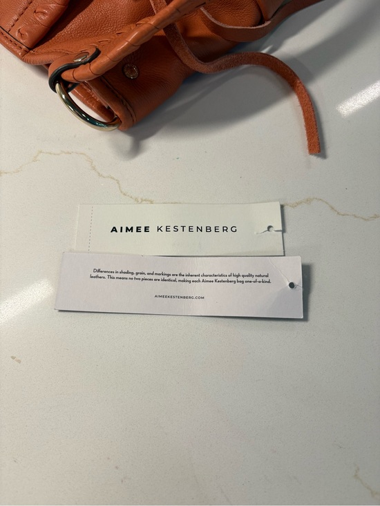 Aimee Kestenberg Orange Leather with whipstitch Bag main image 6
